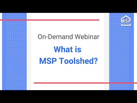 MSP Toolshed - What are we all about?